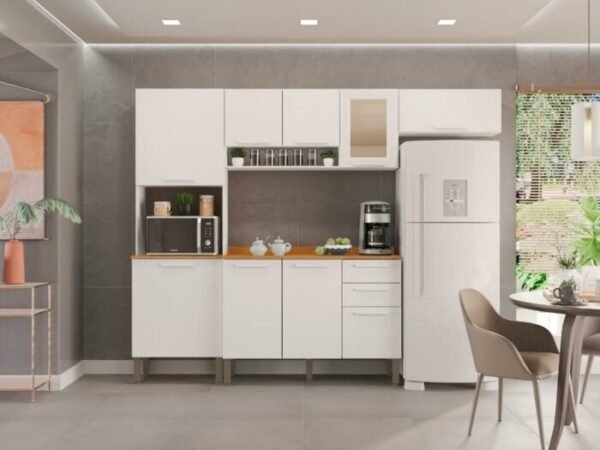 Cozinha Completa New Valência com Aéreo 3 portas Reflecta 4 peças