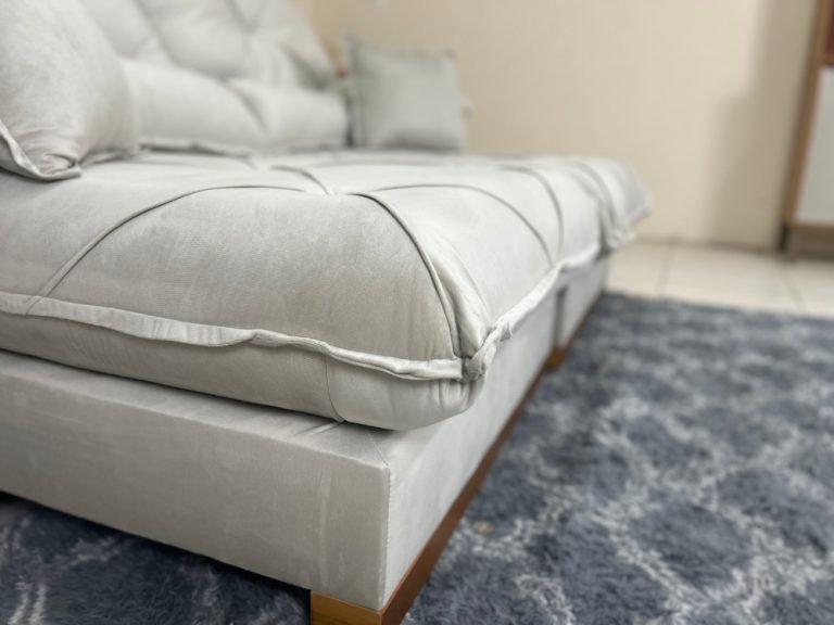 Sofá Retrátil e Reclinável Eros 2.30m – Bege Veludo - Imagem 2