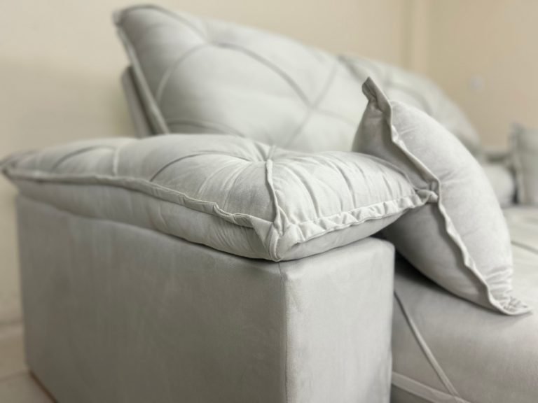 Sofá Retrátil e Reclinável Eros 2.30m – Bege Veludo - Imagem 3