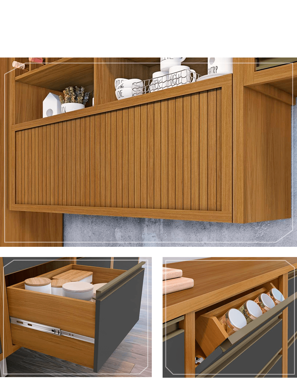 COZINHA MODULADA BARONESA MDF - Imagem 3