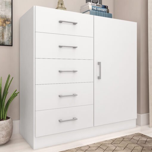 Cômoda 5 Gavetas com Sapateira Zurique - Imagem 3