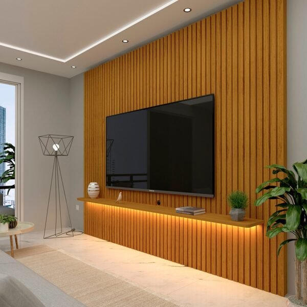 Painel até 85″ Nobre Ripado 230 Naturale – GELIUS - Image 2