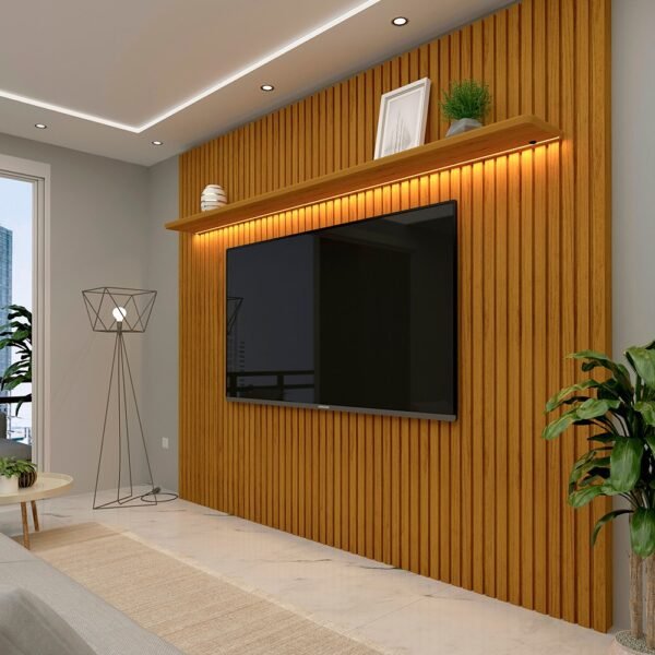 Painel até 85″ Nobre Ripado 230 Naturale – GELIUS