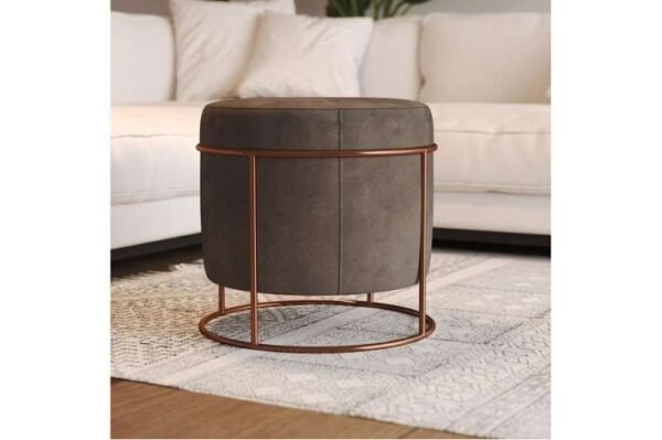 PUFF DETROIT REDONDO PE COBRE CAPPUCCINO/44 – RIO MINAS