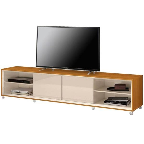 Rack Thor 260cm 2 Portas para TV até 75 Polegadas EDN Cedro Off White