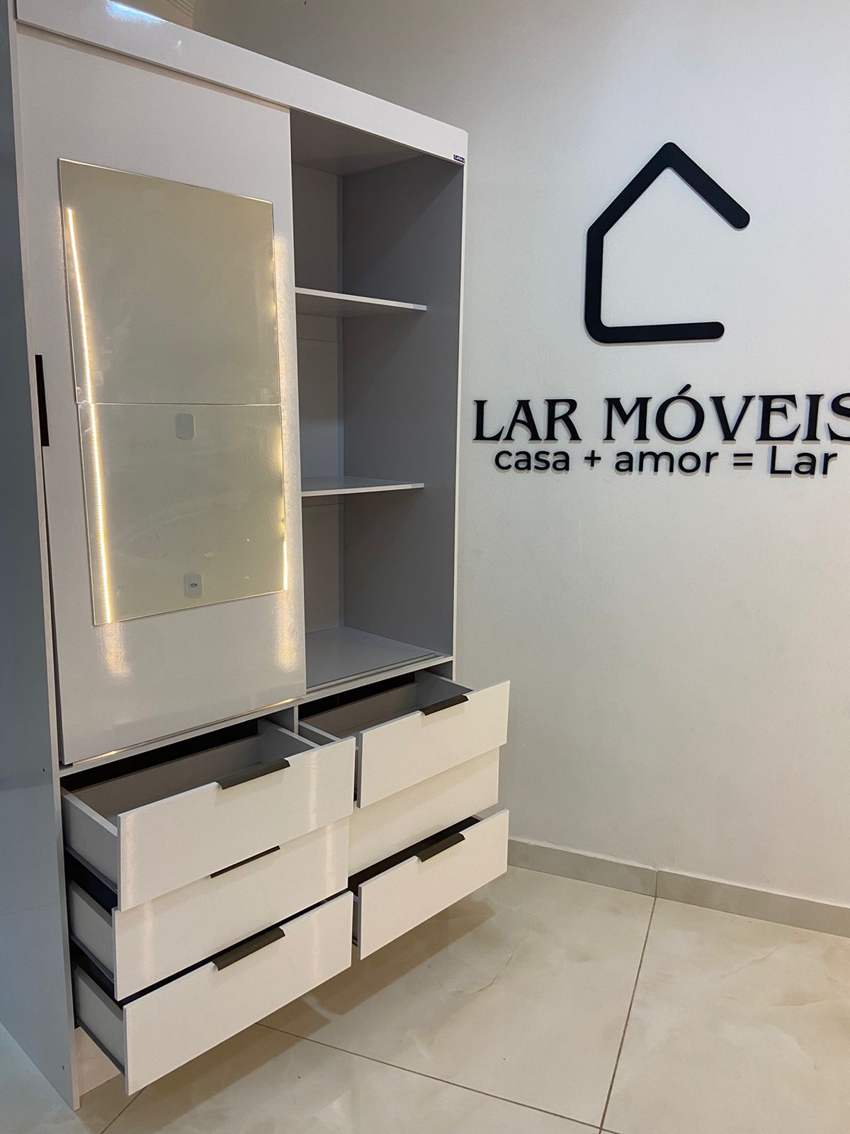 Guarda-Roupa Sevilha 108 C/2 portas 6 gavetas - Imagem 3