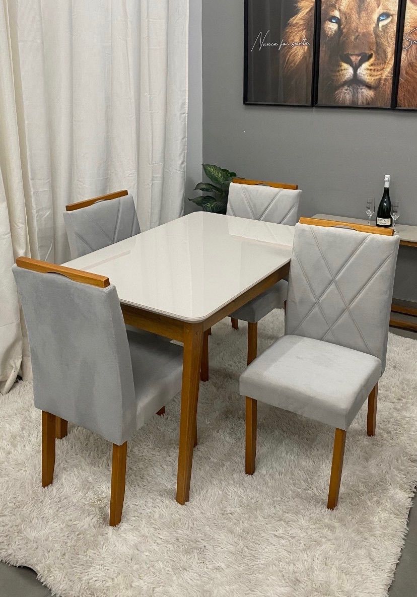 Mesa Elegance 120x80 C/ 4 Cadeiras