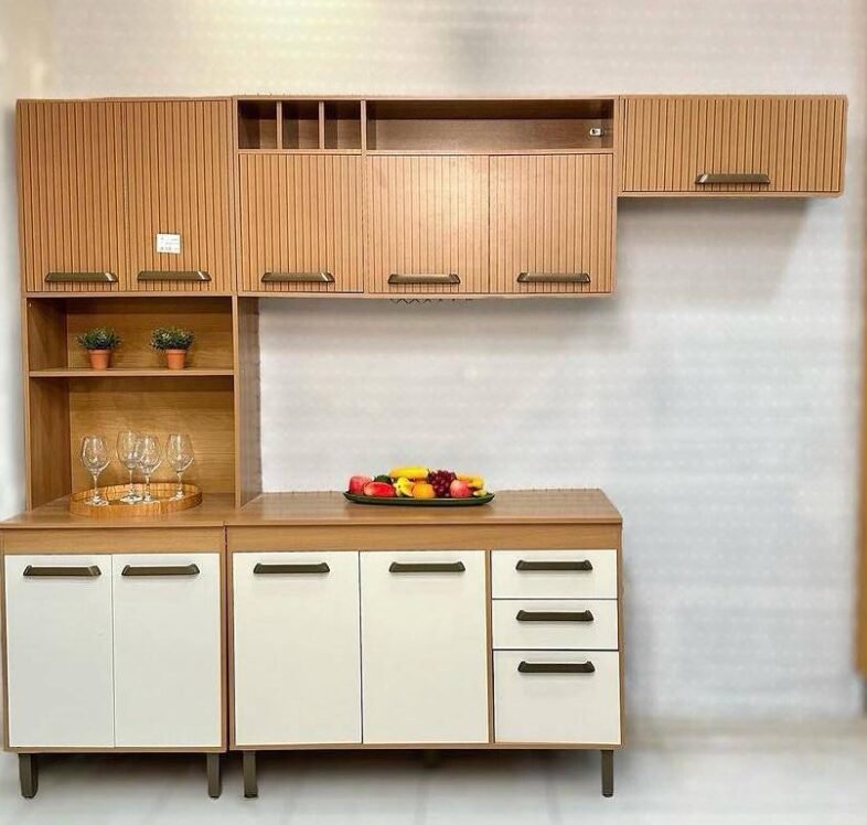 Cozinha Malta c/ 4 peças - Freijo/Off White