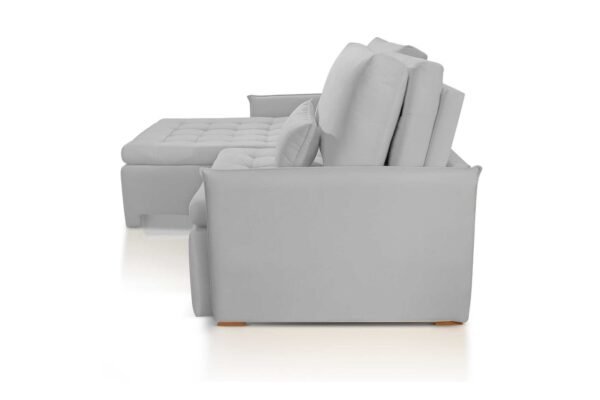 SOFA RETR MILANO 180CM LINHO CINZA - Image 5