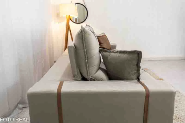 Sofá Retrátil Reclinável Gran Bello 2.90m Veludo Capuccino - D33 e Molas Ensacadas - Image 5