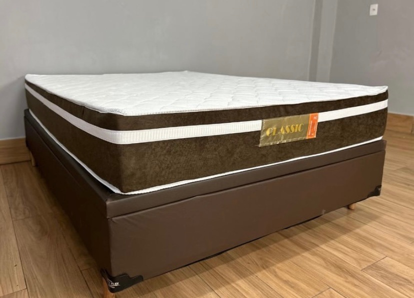 COLCHÃO CLASSICO MOLAS ENSACADAS D33 BASE BAÚ CASAL