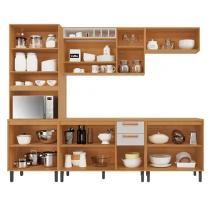 Cozinha Completa Nápoles 5 Peças Off White - Imagem 2