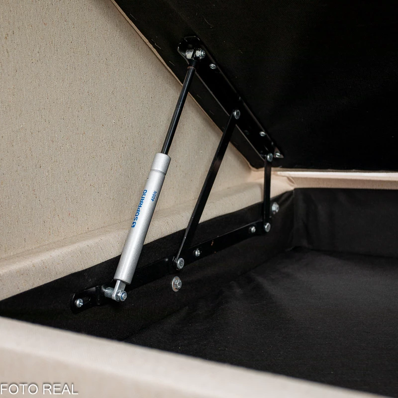 Sofá Cama Ipanema Baú Linho Bege 2.05m - Imagem 4