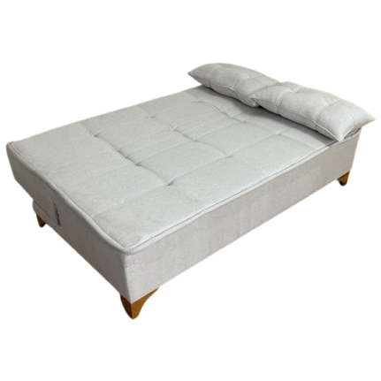 Sofá Cama Zayn 1,86 m Linho Bege - Imagem 2