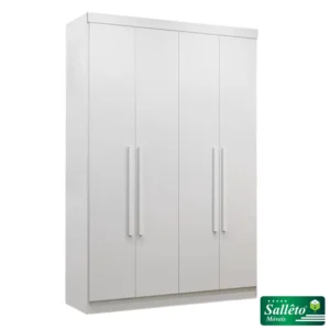 Roupeiro Recife 4 Portas Branco Larg. 1.21m - Sallêto