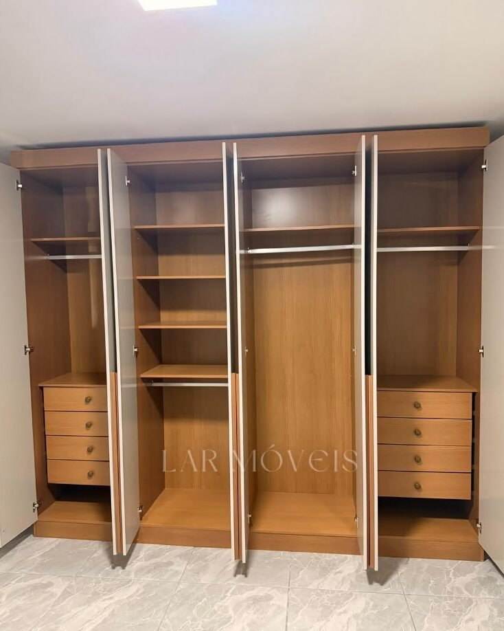 Guarda-roupa Daymond 8 Portas Cinamomo 100% MDF Larg. 2.75m - D Doro - Imagem 2