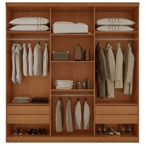 Guarda-Roupa 6 Portas San Andres 2,20 m Naturale/Off White – RUFATO - Imagem 2