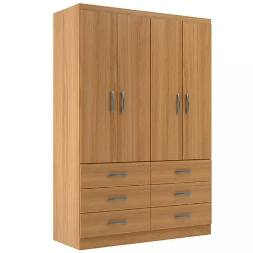 Guarda-Roupa-Treviso-Evidencia-Solteiro-4-Portas-6-Gavetas-cinamomo